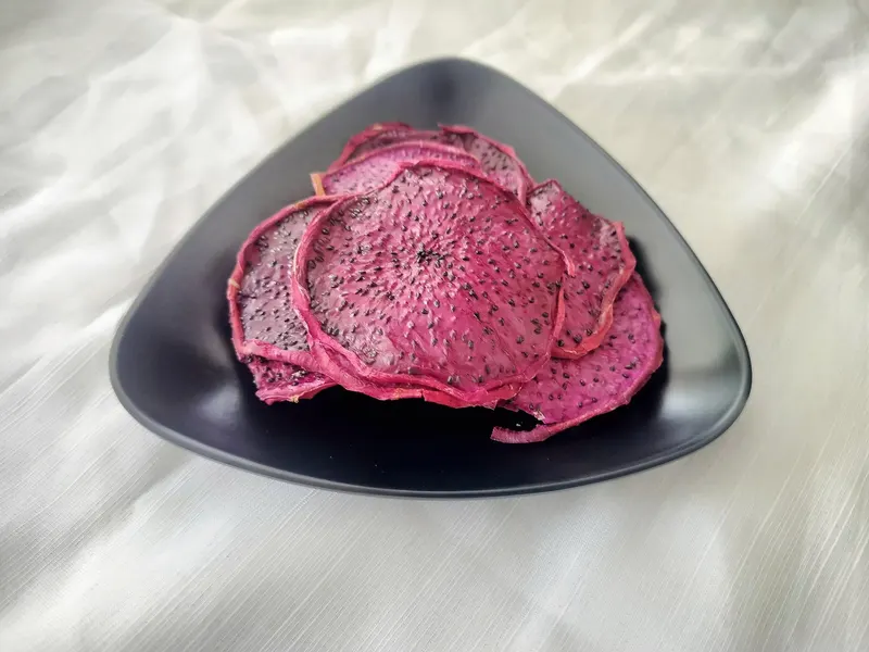 Soft-dried red dragon fruit slices, KHAMACO Vietnam